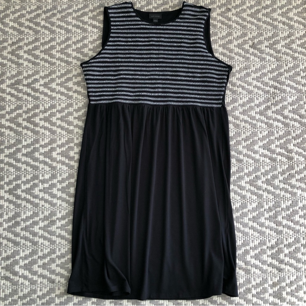 J Jill Wearever Collection sleeveless smocked bodice size large dress - Picture 1 of 7